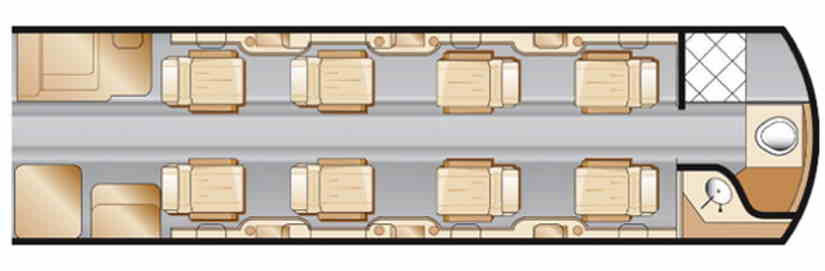 Schemat Dassault Falcon 50