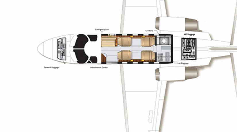 Schemat Cessna Citation Jet / CJ1
