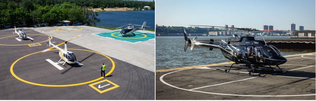 prywatny lot helikopterem